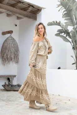Maxi Skirt Lucia Cuadros Taupe