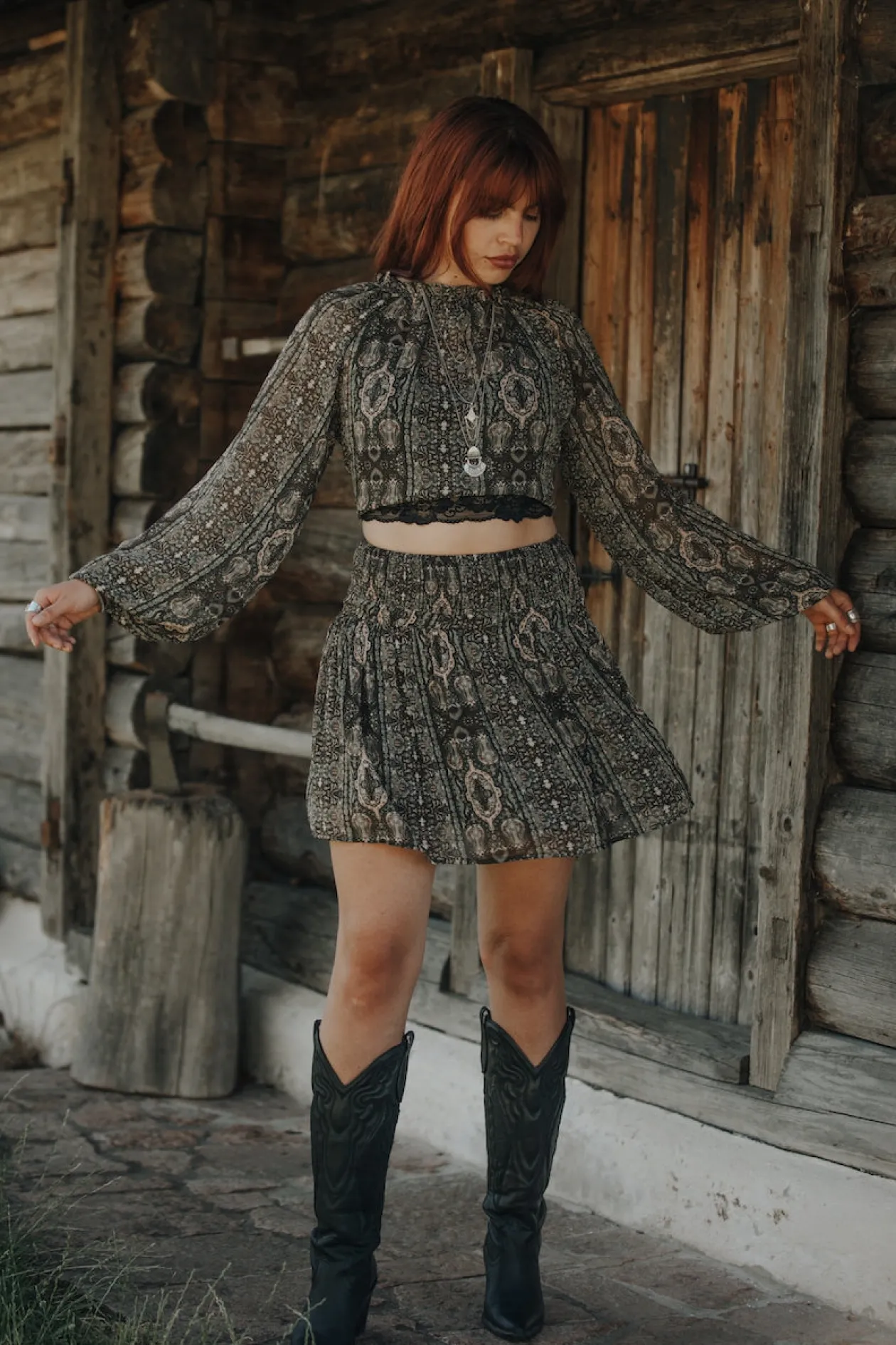 Maya printed skirt