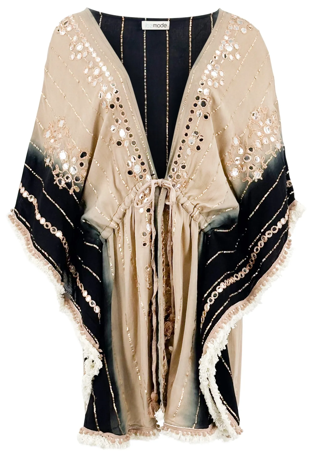 Midi kimono Black Sand