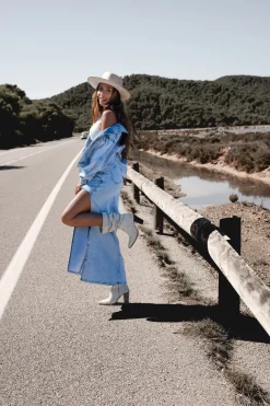 Miley denim skirt Light Blue