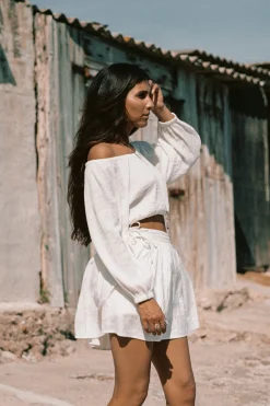 Noel Cotton Top Off White