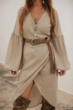 Nola suede metal belt