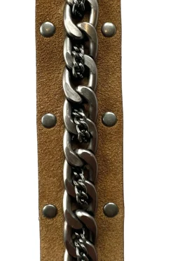 Nola suede metal belt