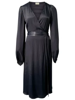 Noor midi satin dress