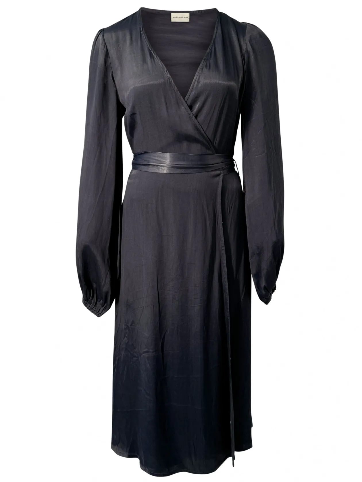 Noor midi satin dress
