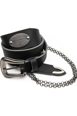 Nova Leather Chain Belt