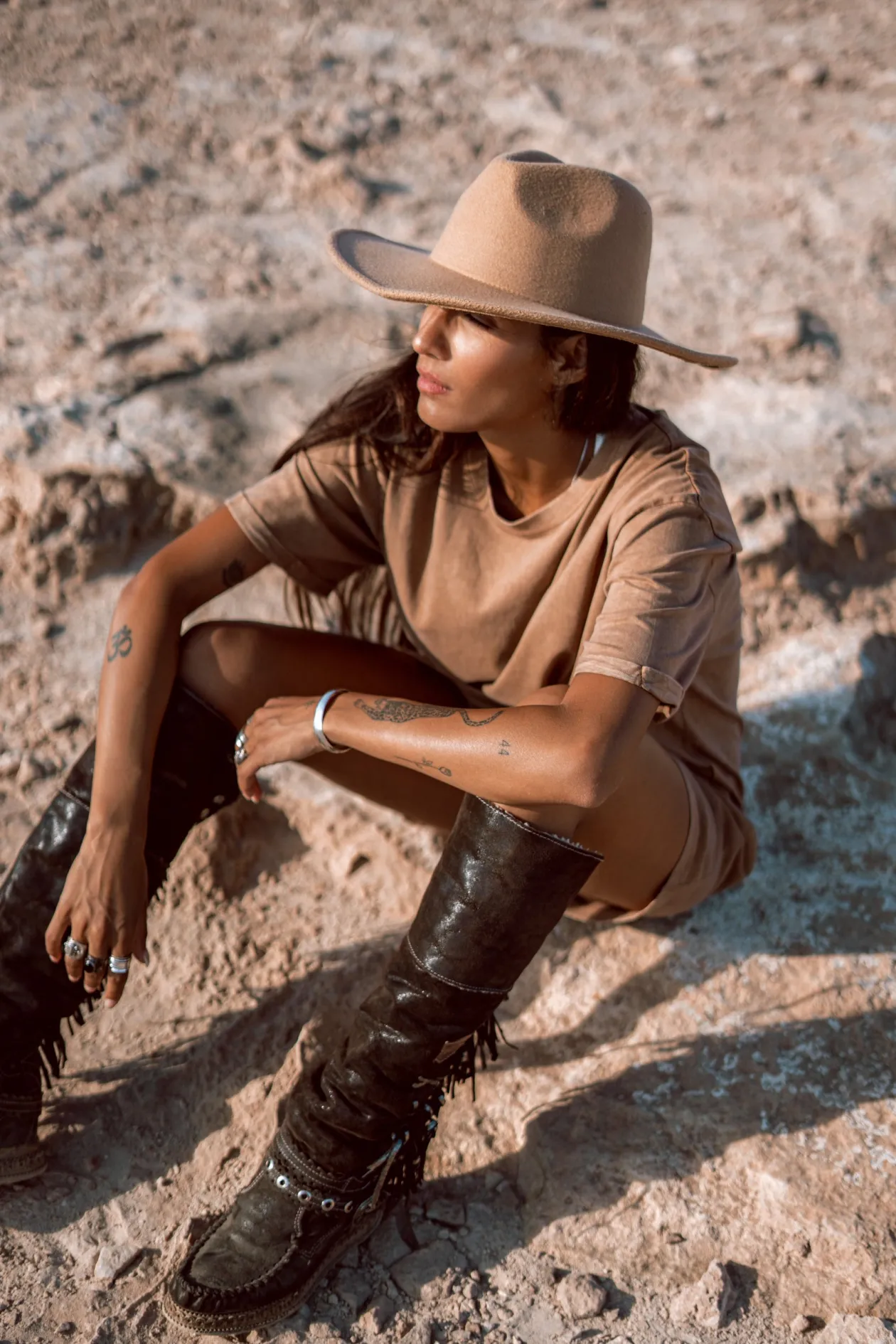 Nova T-shirt Dress Brown