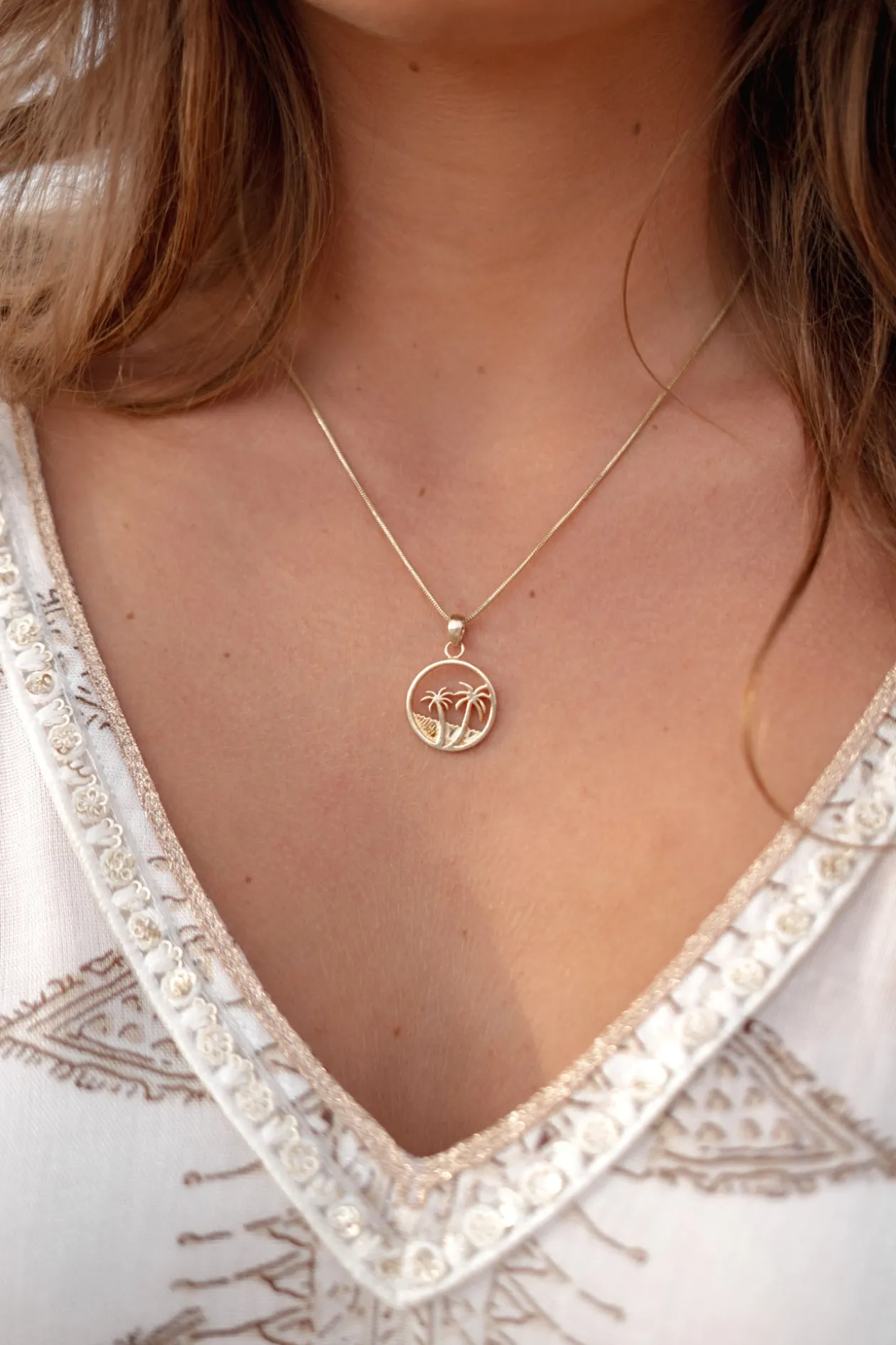 Palmtree Necklace Gold