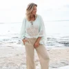 Pantalon Agar Bordado Sand