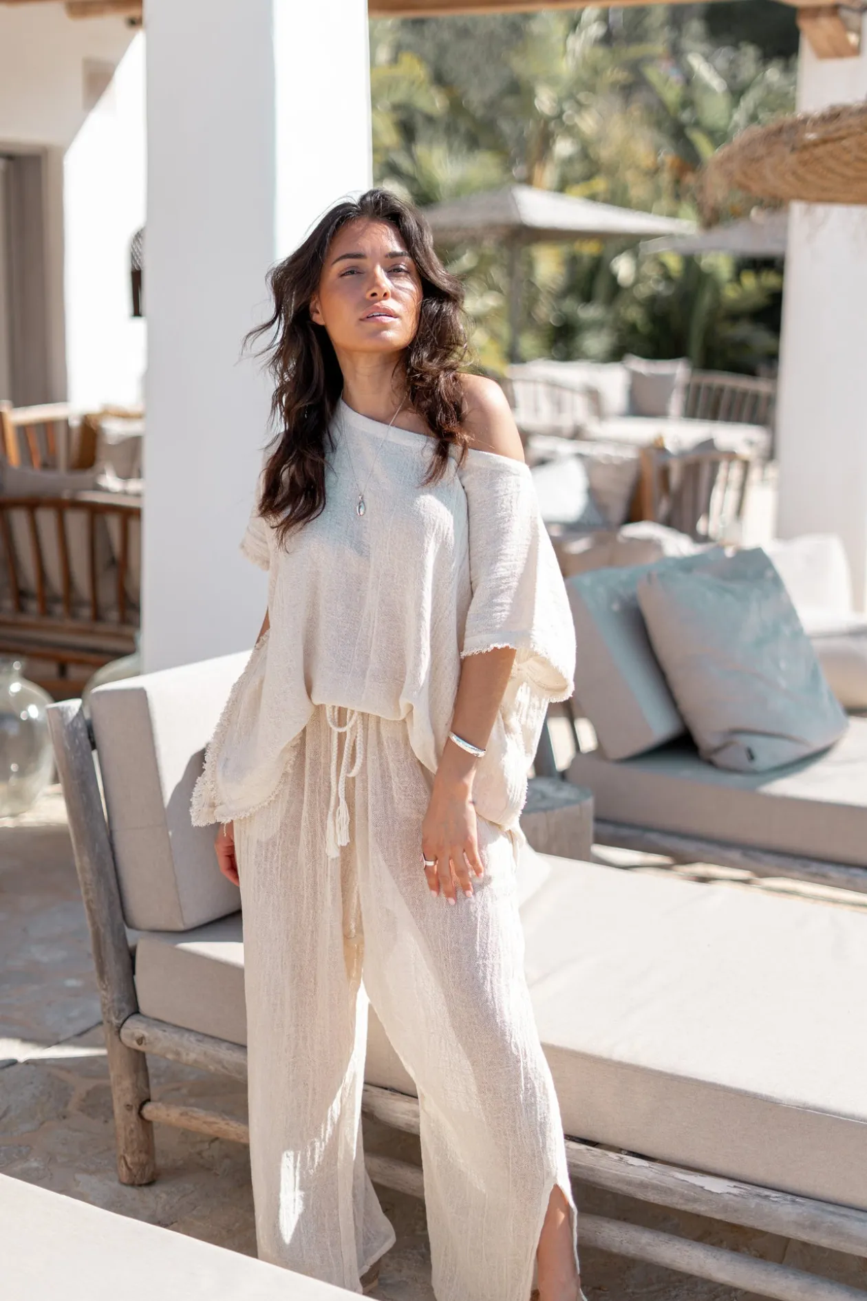 Pantalon Mar Ecru