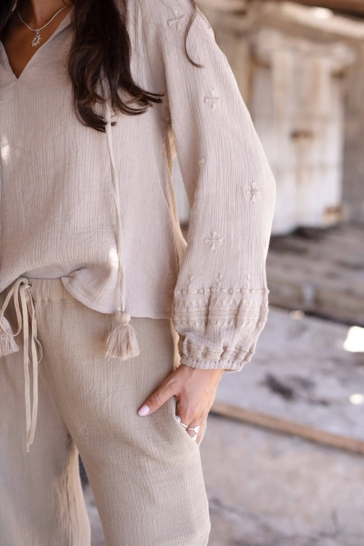 Pantalon Sonrisa Taupe