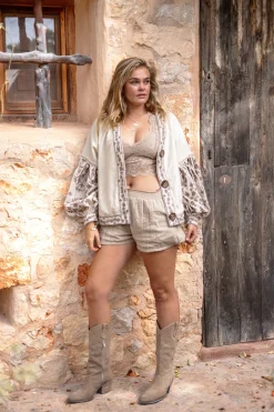 Puffsleeve Jacket Indian Light Sand