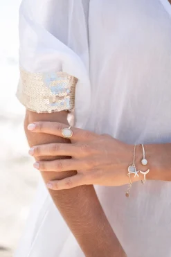 Ring Stone Gold White
