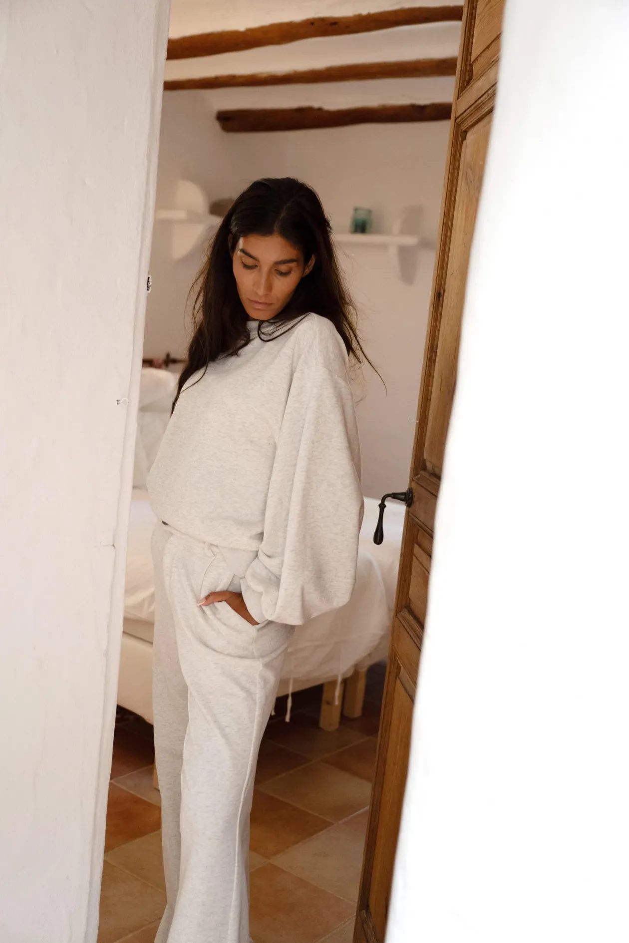 Severine Sweat Pants Light Grey