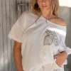 Shirt Square Jersey White