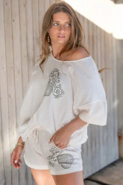 Shirt Square Jersey White