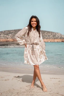 Short Dress Adella Taupe