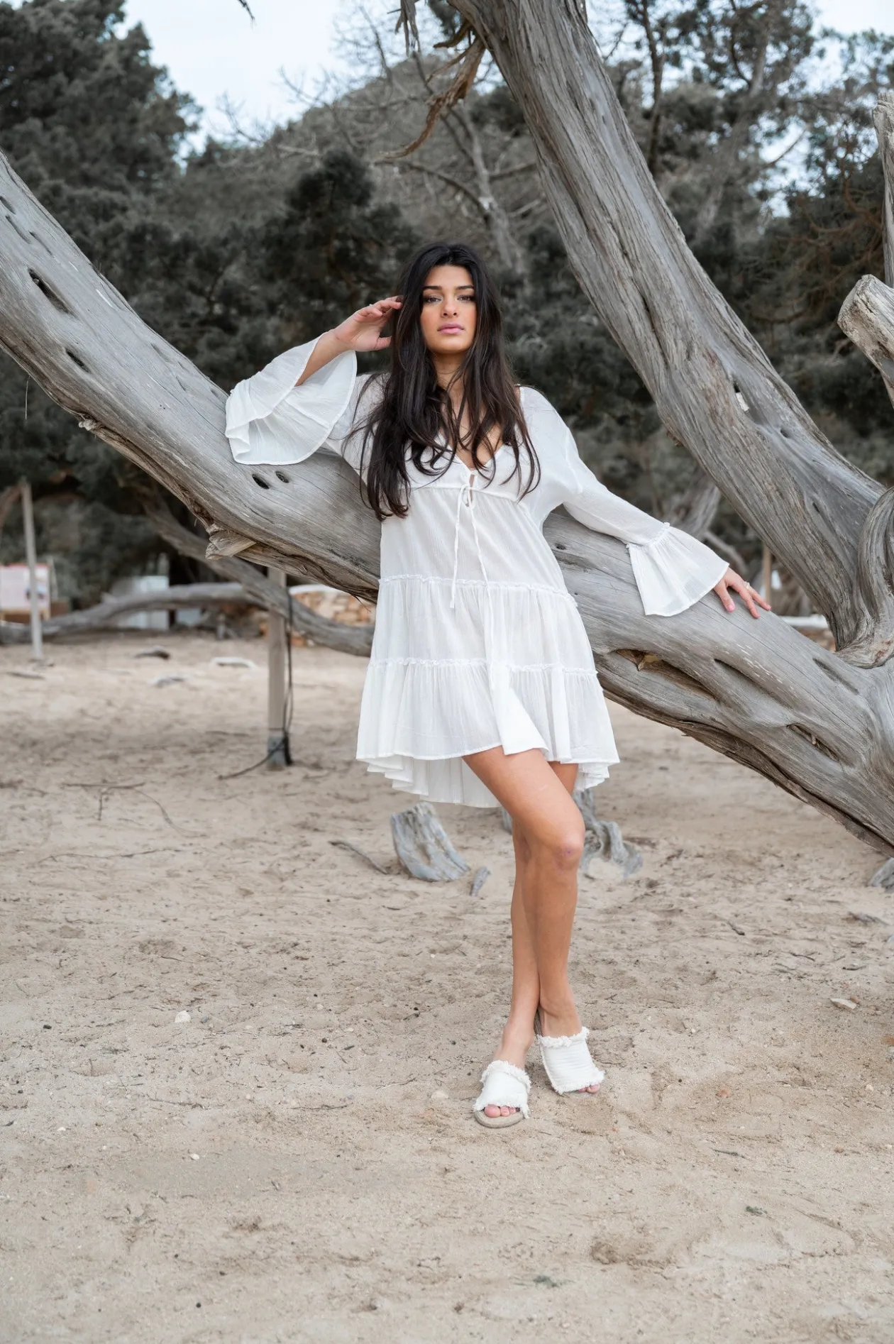 Short Dress Alise Ivory