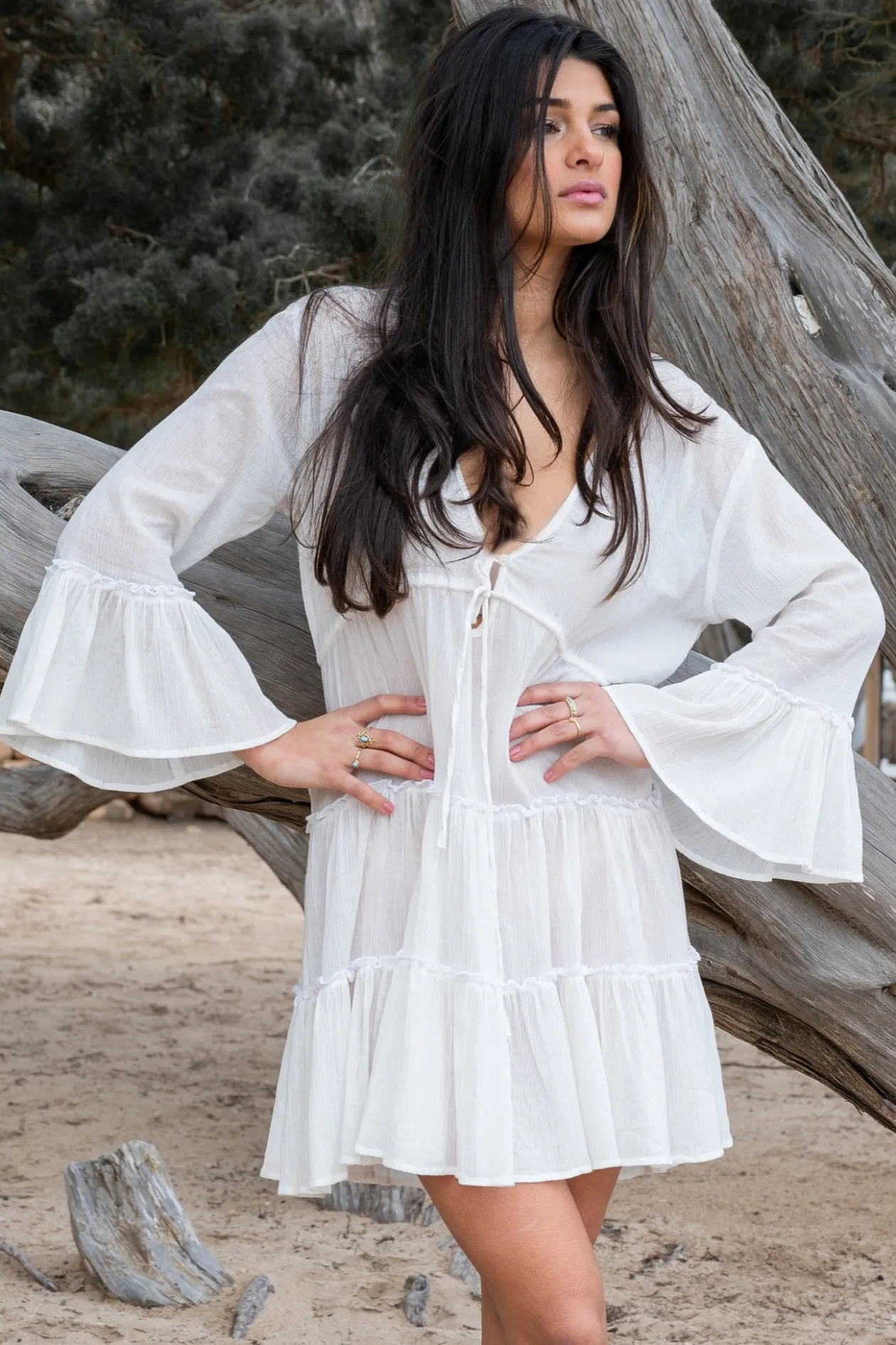 Short Dress Alise Ivory