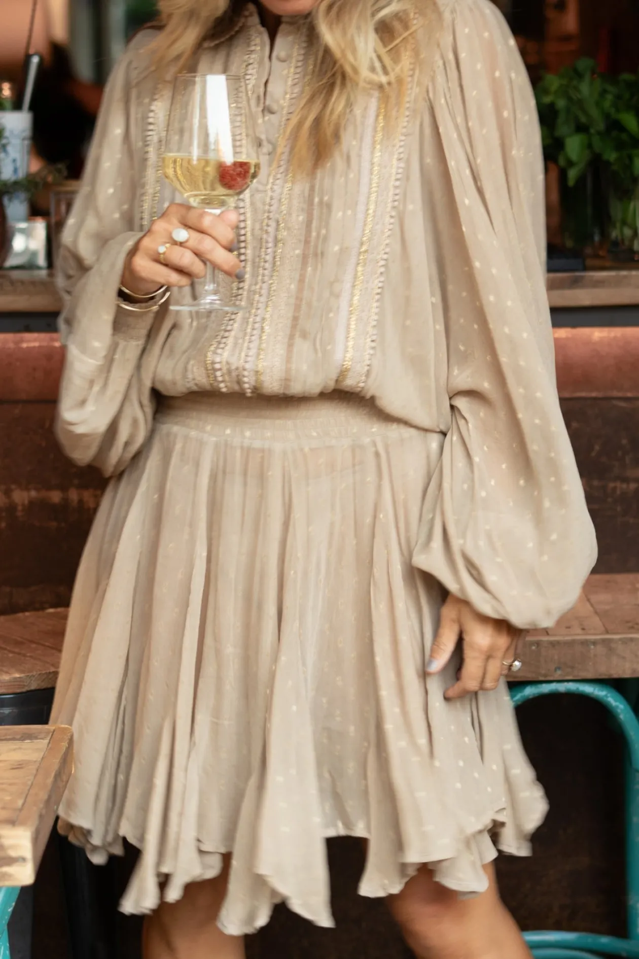 Short Dress Bliss Taupe