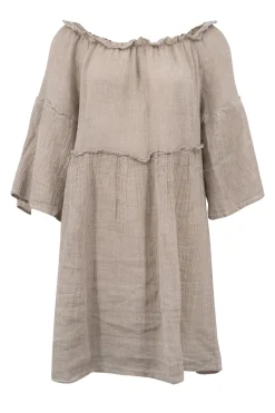 Short Dress Cira Light Taupe