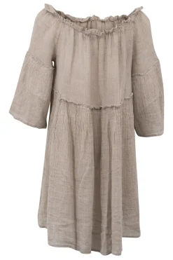 Short Dress Cira Light Taupe