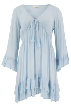 Short Dress Dantae Flower Pale blue