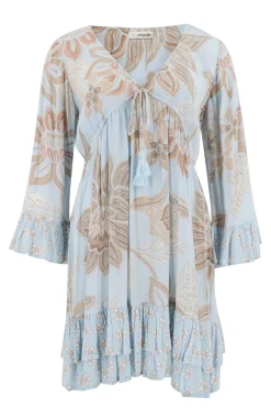 Short Dress Dantae Flower Pale blue print