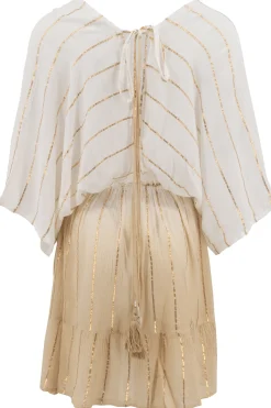 Short Dress Emilia White/ sand