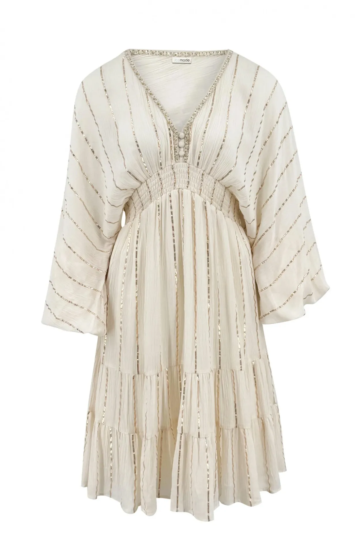 Short Dress Famme Ecru