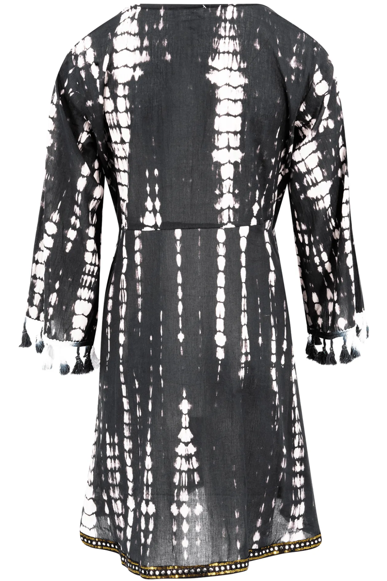 Short Dress Inessa Tie Dye Black