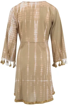 Short Dress Inessa Tie Dye Taupe