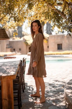 Short Dress Mio Taupe
