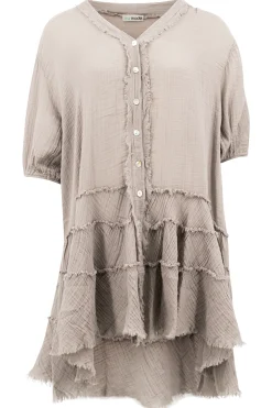 Short Dress Tejano Taupe