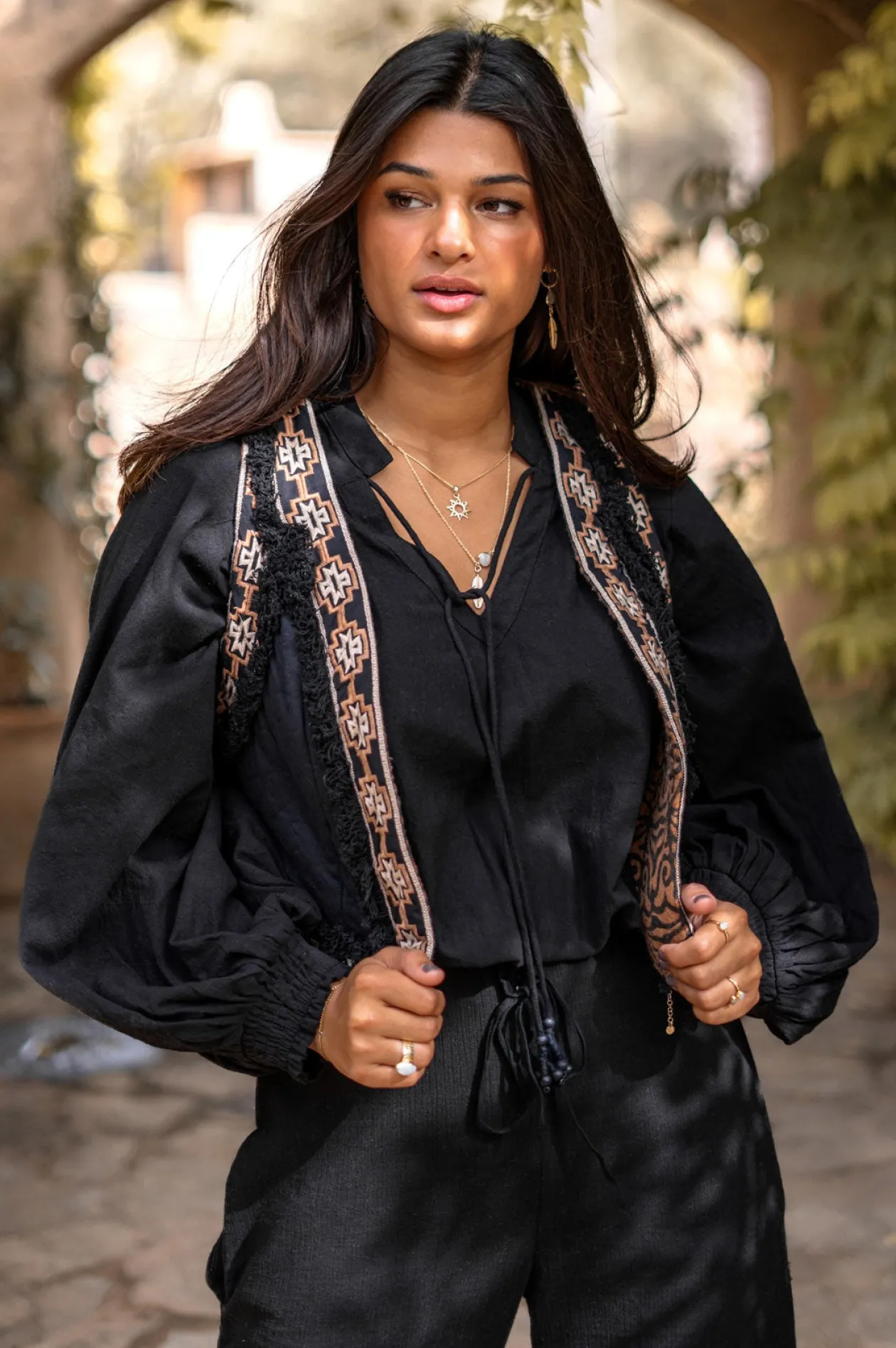 Short Gilet Nomad Black