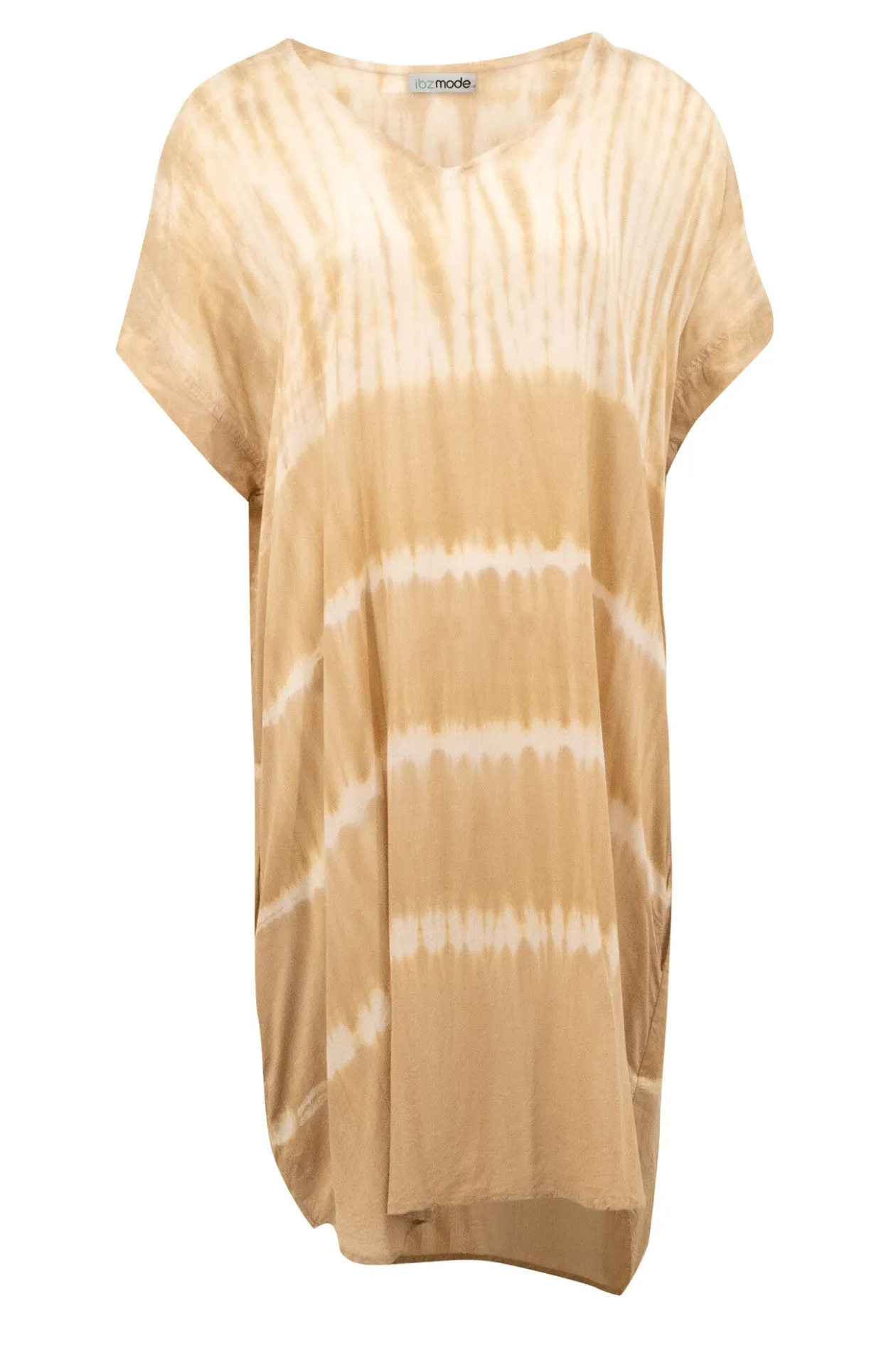 Short Kaftan Noa Tie Dye Sand/Beige