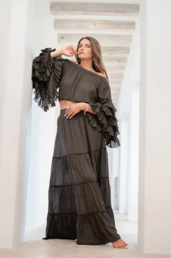 Skirt Lucia Boho Dark Taupe