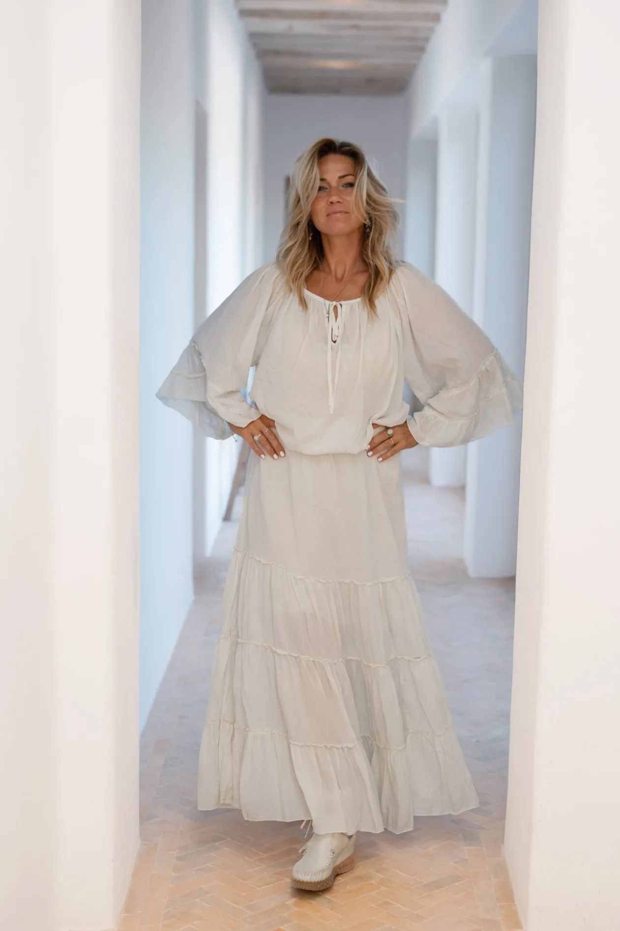 Skirt Lucia Boho Ecru