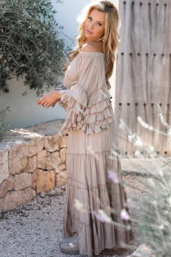 Skirt Lucia Boho Taupe