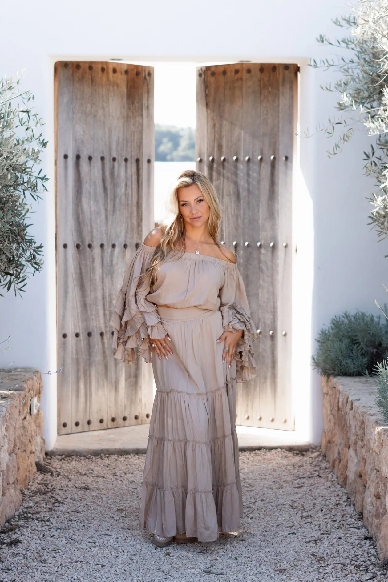 Skirt Lucia Boho Taupe