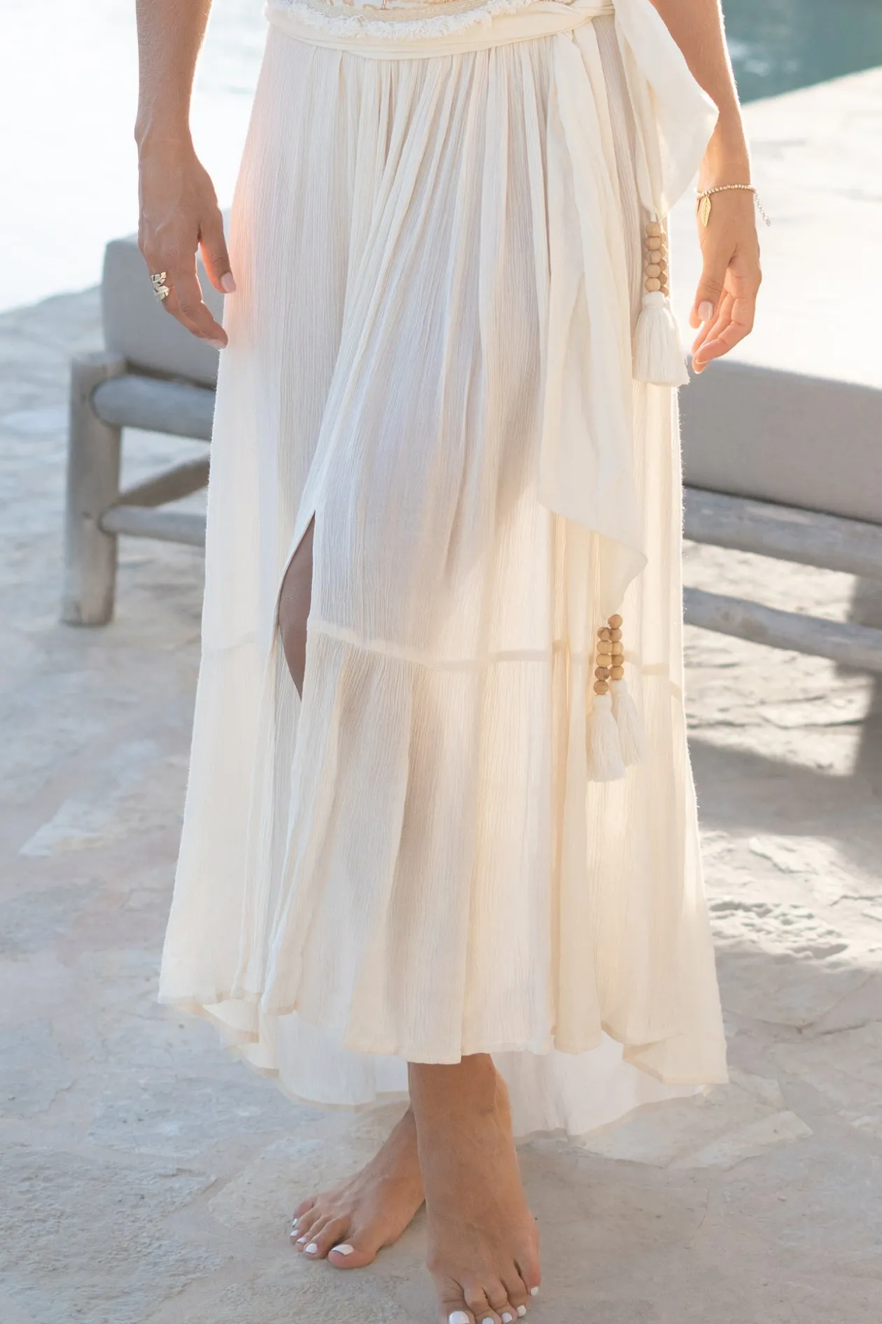 Skirt Santi Paisley Ivory