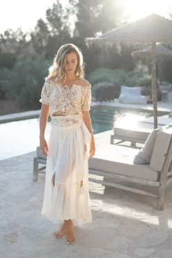 Skirt Santi Paisley Ivory