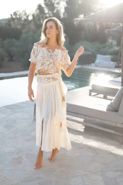 Skirt Santi Paisley Ivory