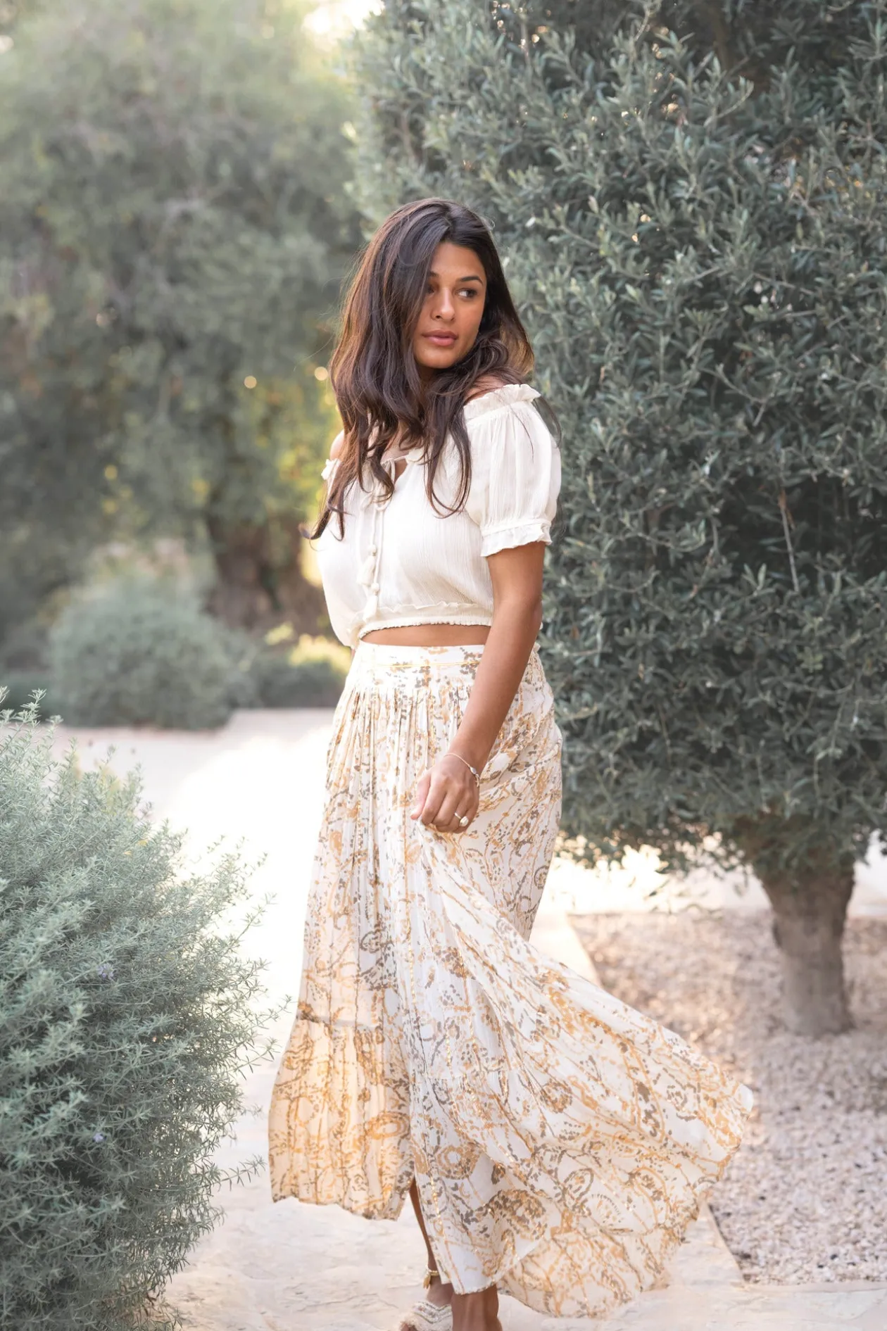 Skirt Santi Paisley Sand