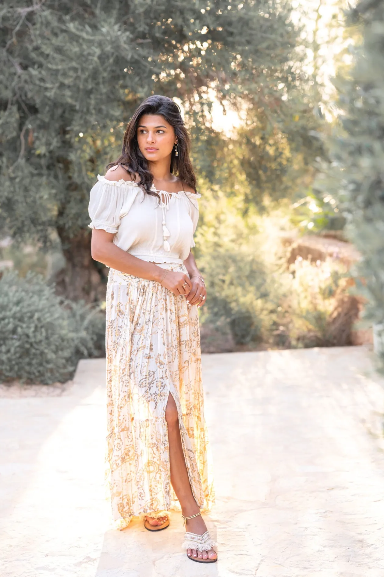 Skirt Santi Paisley Sand