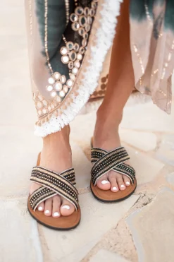 Slipper Beads Black