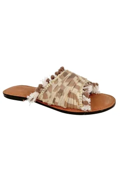 Slipper Inessa Leopard/stripe