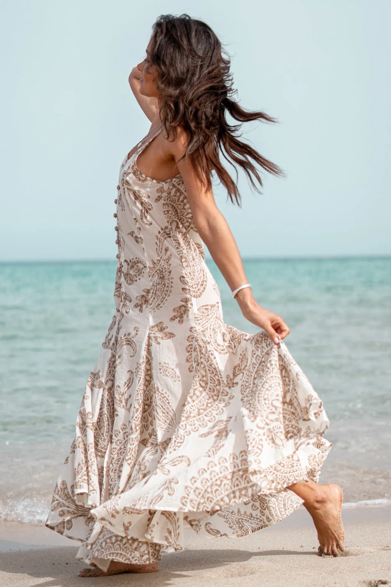 Strap Dress Adella Taupe