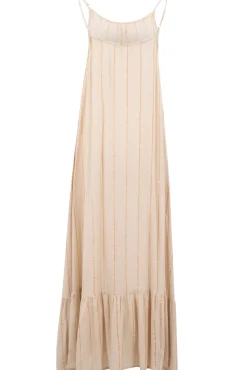 Strap Dress Madia Stripe Sand