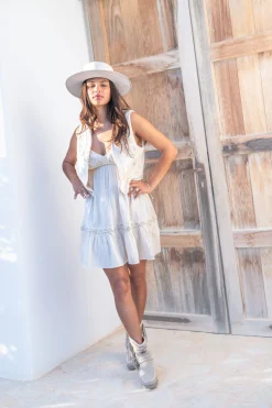 Strap Dress Marfil Elegancia Ecru